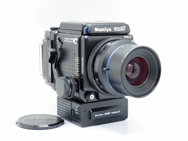 ご購入 RZ67 MAMIYA OH済み PRO 綺麗 ホルダー付き レンズ2本 II フィルムカメラ